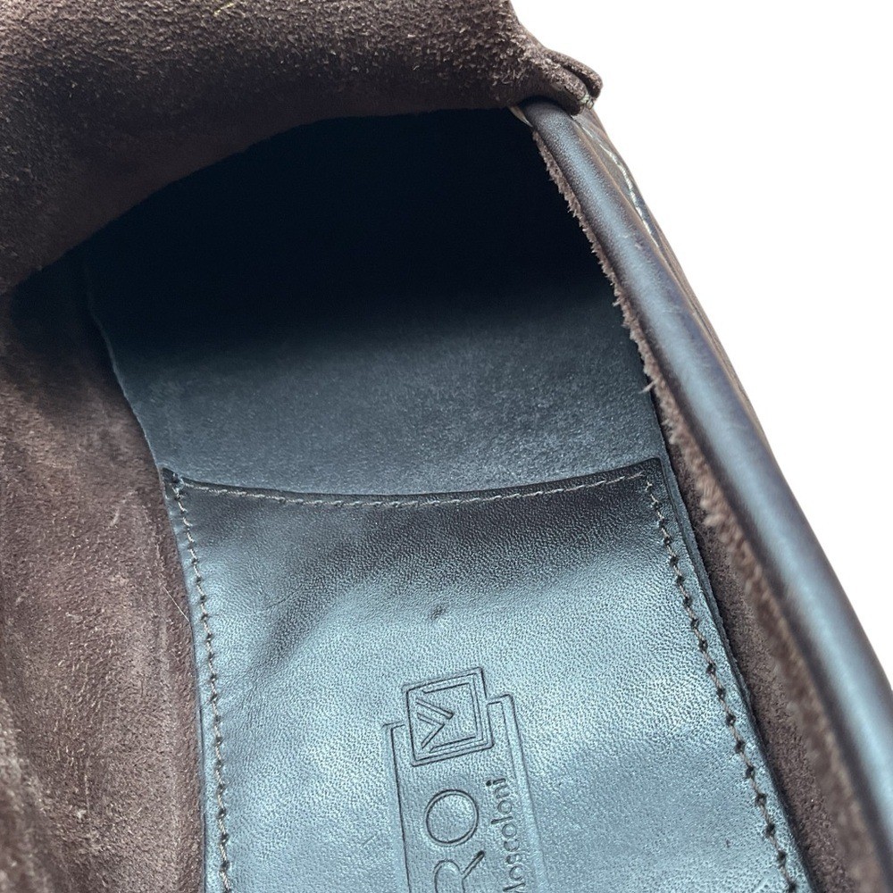 Sandro Moscoloni Rich Brown Leather Slip-Ons 12D