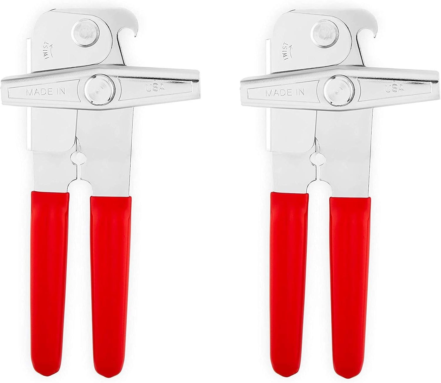 Deluxe Can Opener with Red Grips