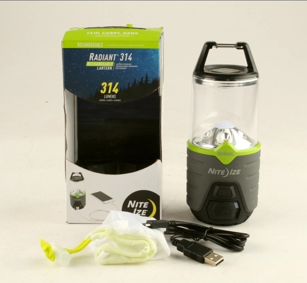 *Nite Ize Radiant 314 Rechargeable LED Lantern 314 Lumen Camping Lantern