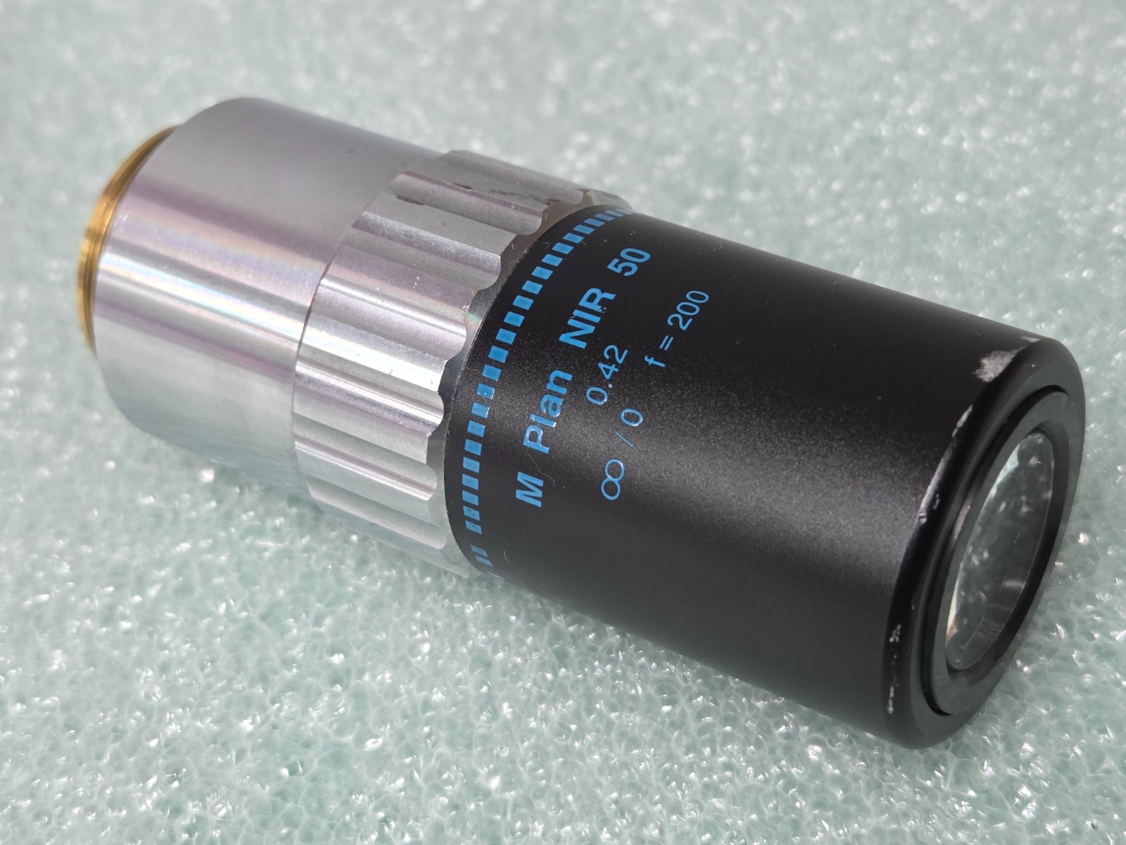 MITUTOYO M Plan NIR 50 x /0.42 ∞ / 0 f=200 Microscope Objective Lens