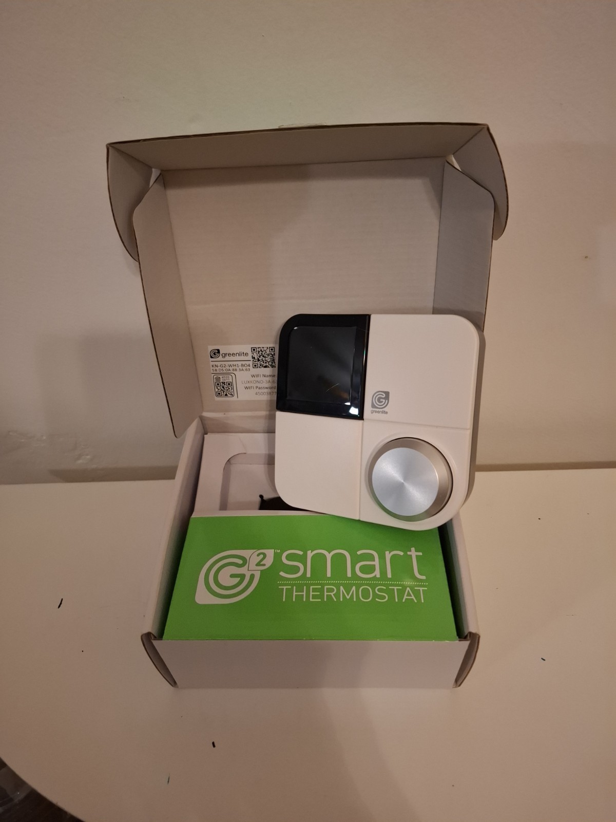 Greenlight G2 Smart Programable Thermostat (WIFI able) Complete OPEN BOX 2007