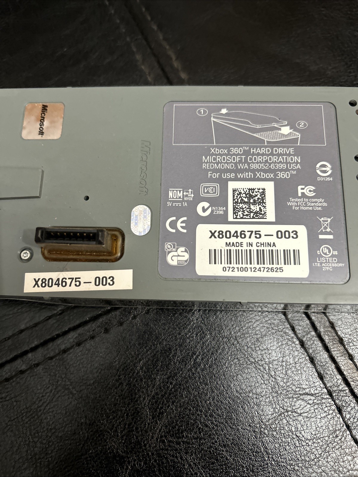 microsoft xbox 360 hard drive X804675-003 (closet)