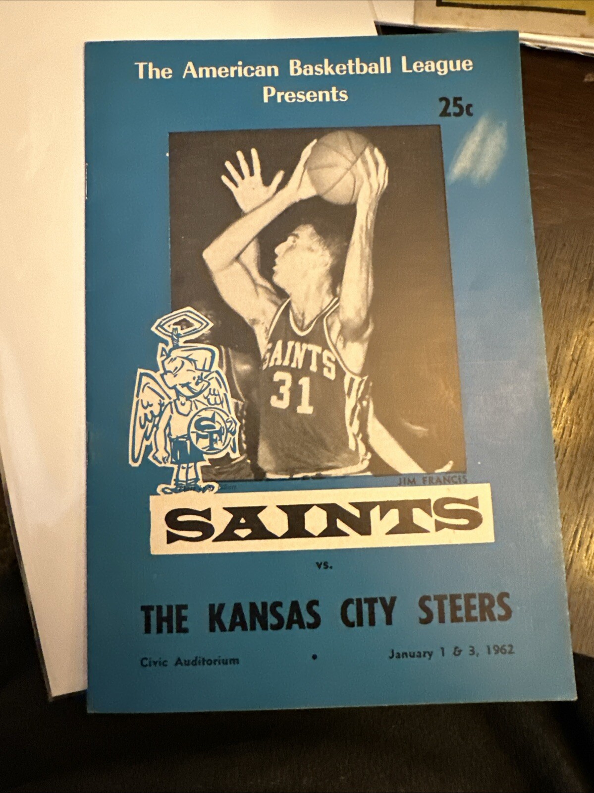 1962 American Basketball League Presents Saints vs The Kansas City Steers