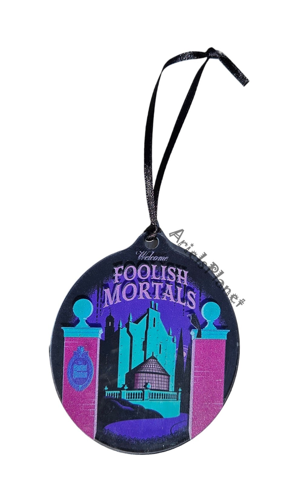 Disney Parks Haunted Mansion Welcome Foolish Mortals 3D Acrylic Ornament