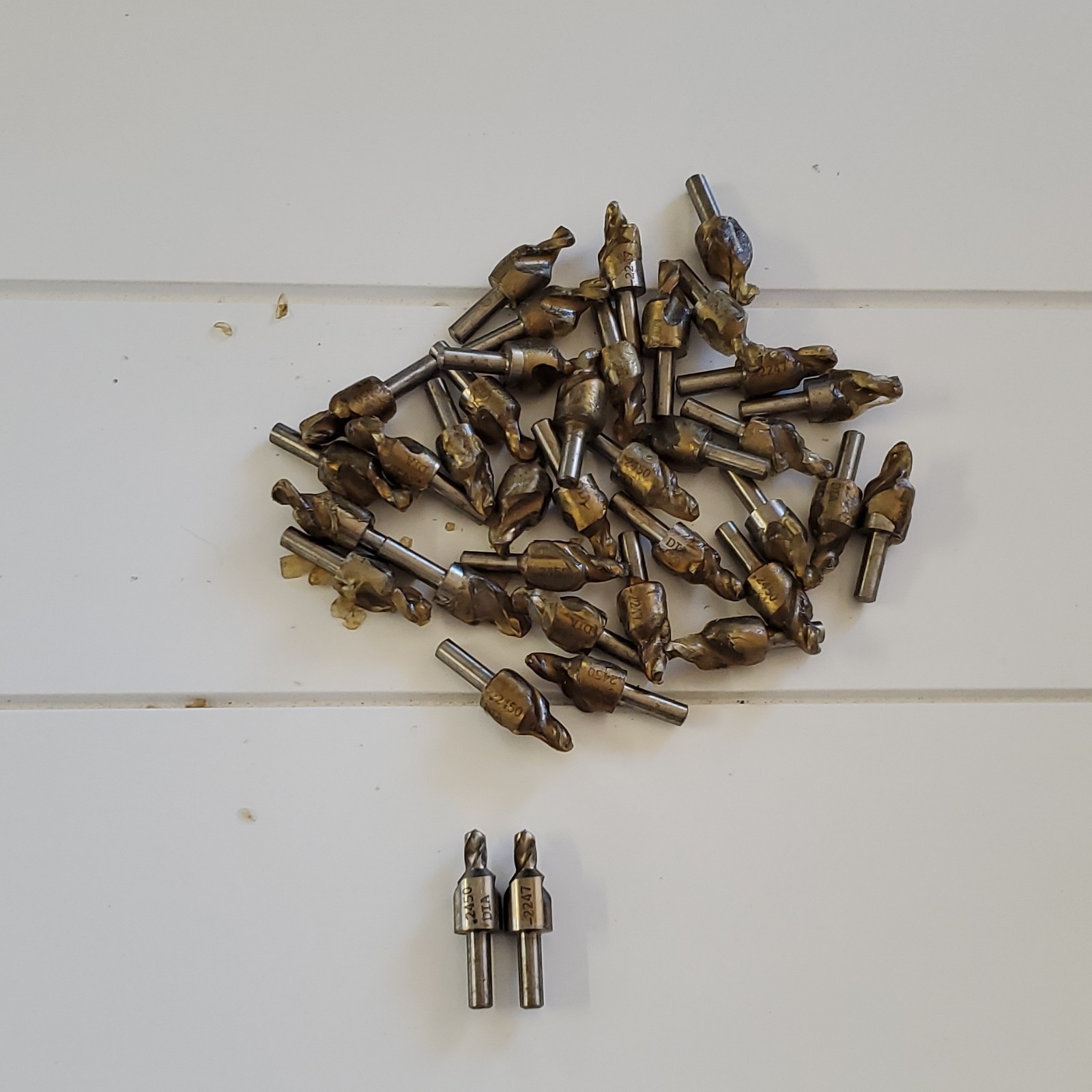 37 count. DIA Combination Drill & Countersink 2450 2241 Metalworking Tools