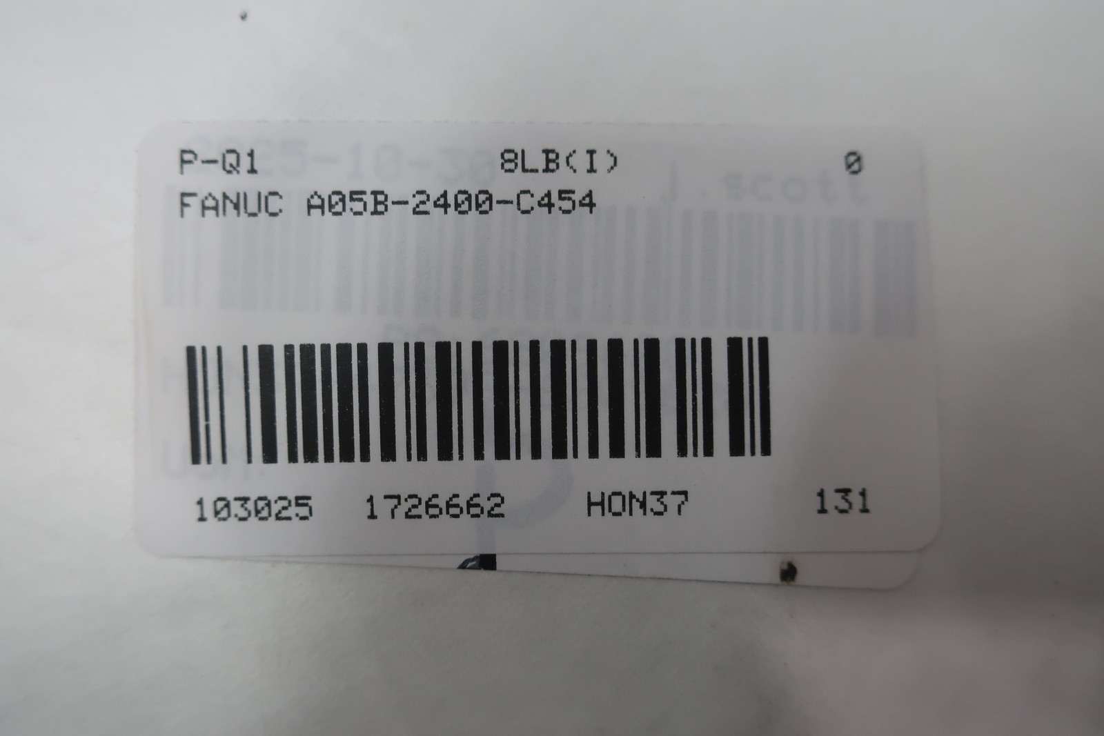 Fanuc A05B-2400-C454 Emercency Stop Unit
