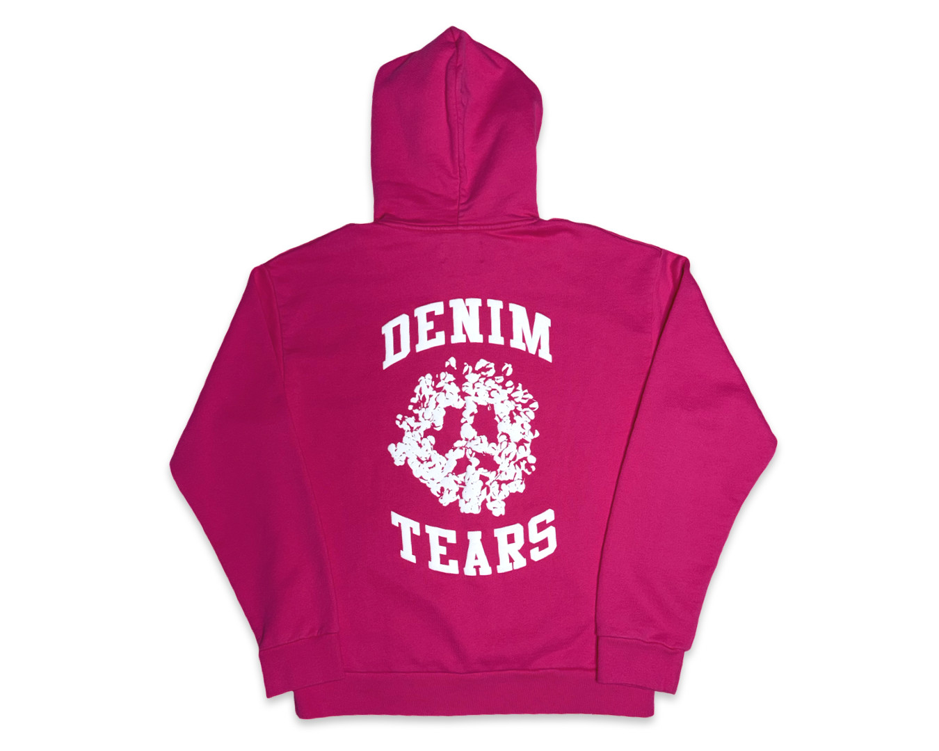 Denim Tears University Peace Wreath Hoodie Pink 100% Authentic