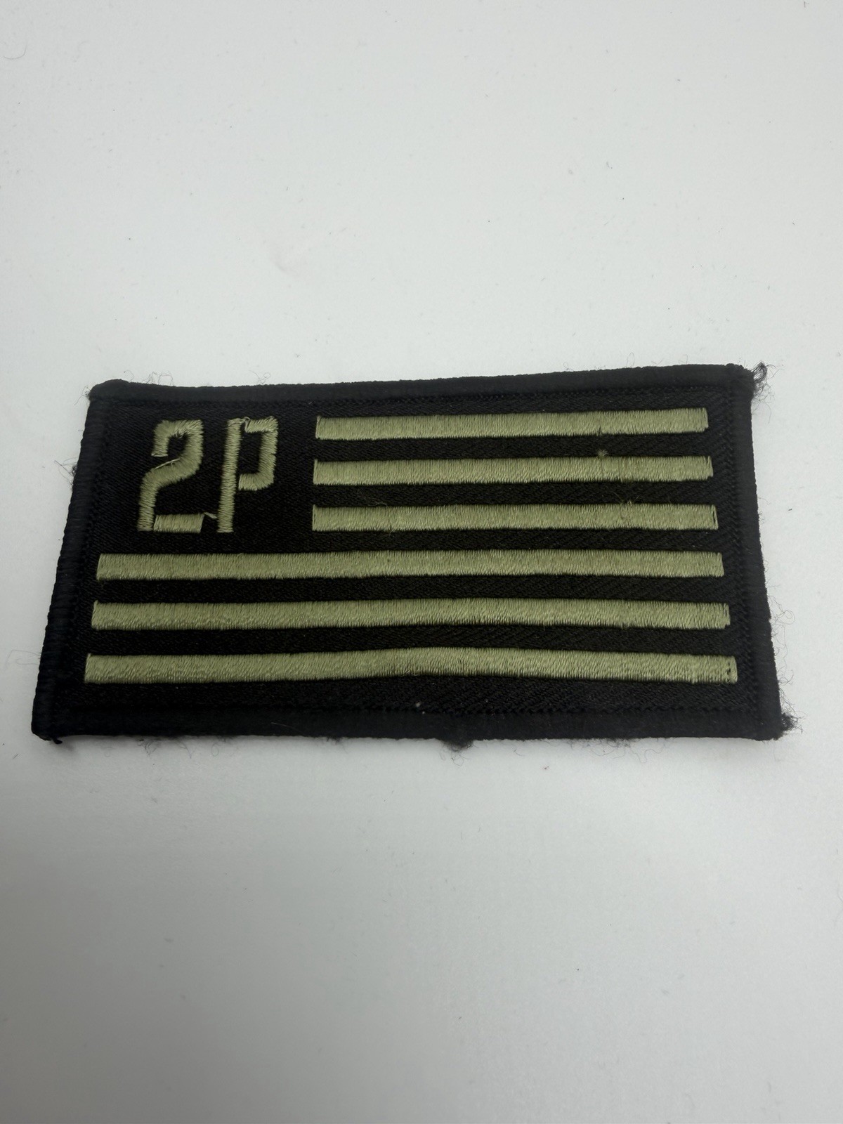 PATCH HOOK & LOOP UNITED STATES FLAG 3.25 x 1.75” GREEN 2P