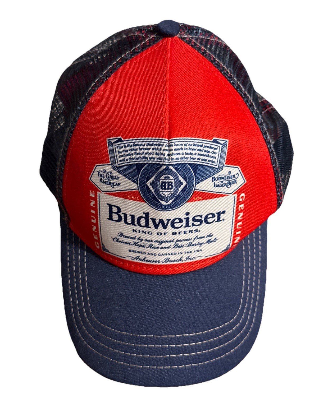 Budweiser Curved Brim Snapback Hat Multi-Color