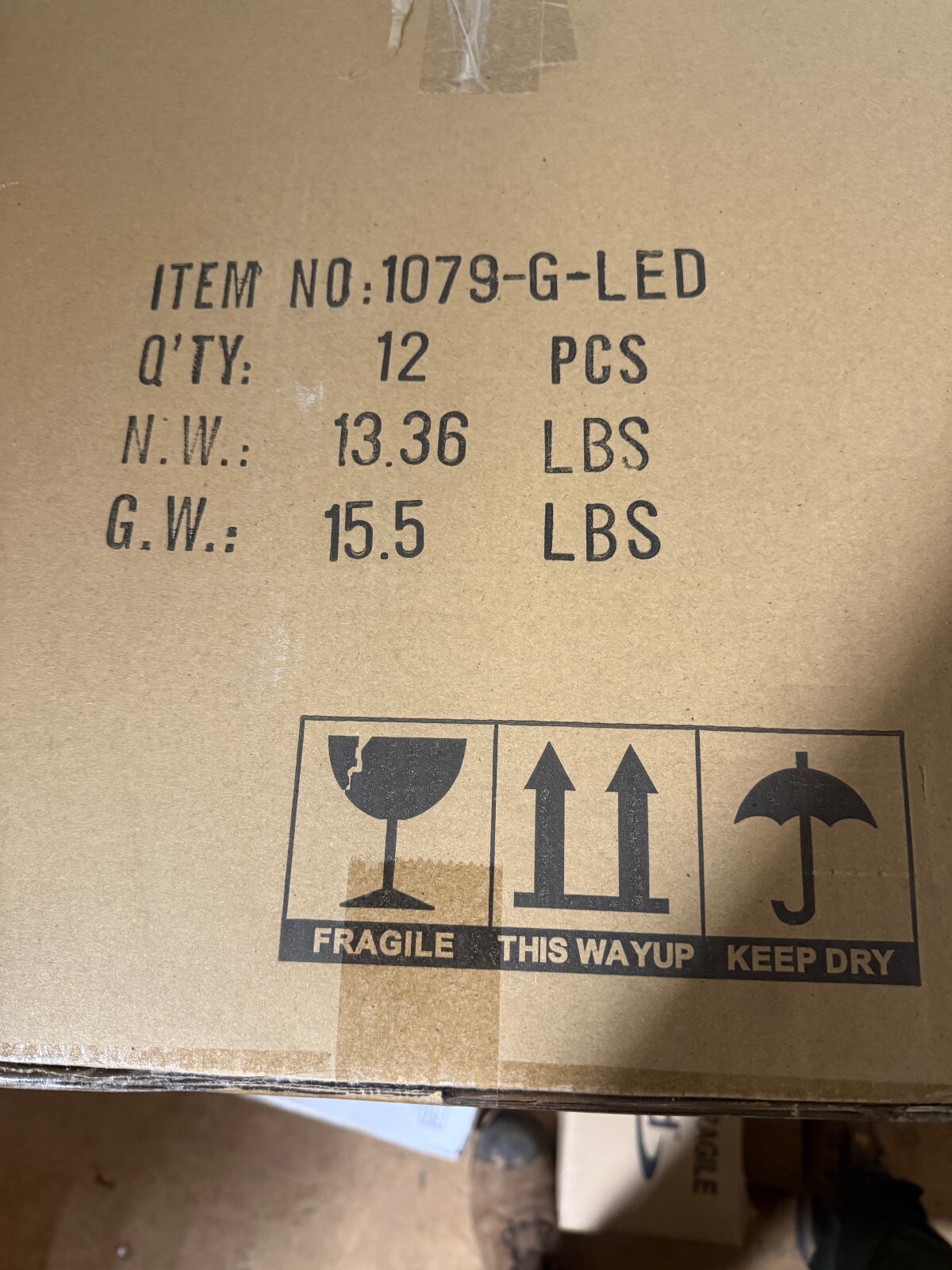 Royal Pacific 1079GLED replacement glass