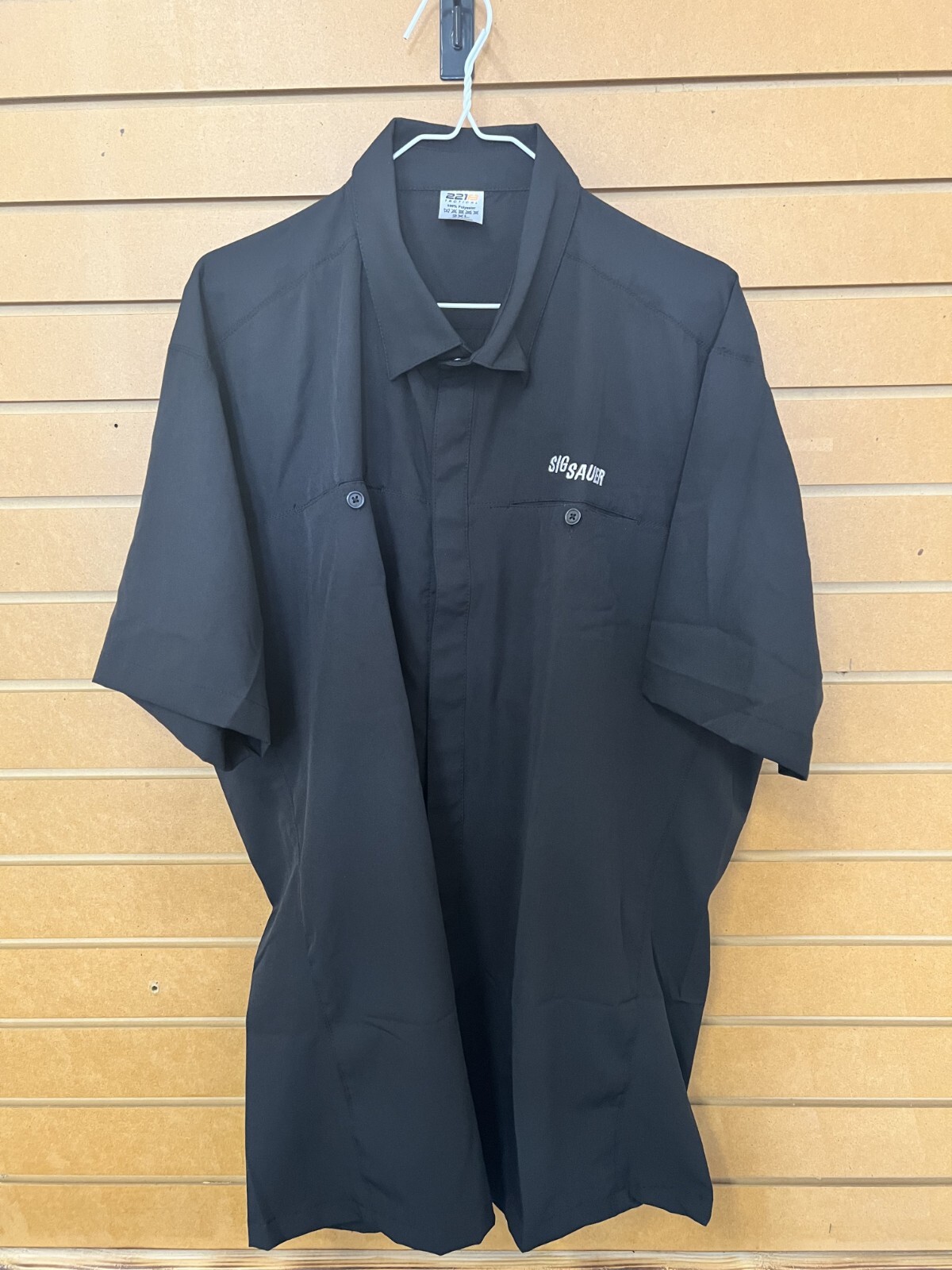 Sig Sauer  Short Sleeve Snap Buttons 221B Tactical Black READ SIZE DESCRIPTION