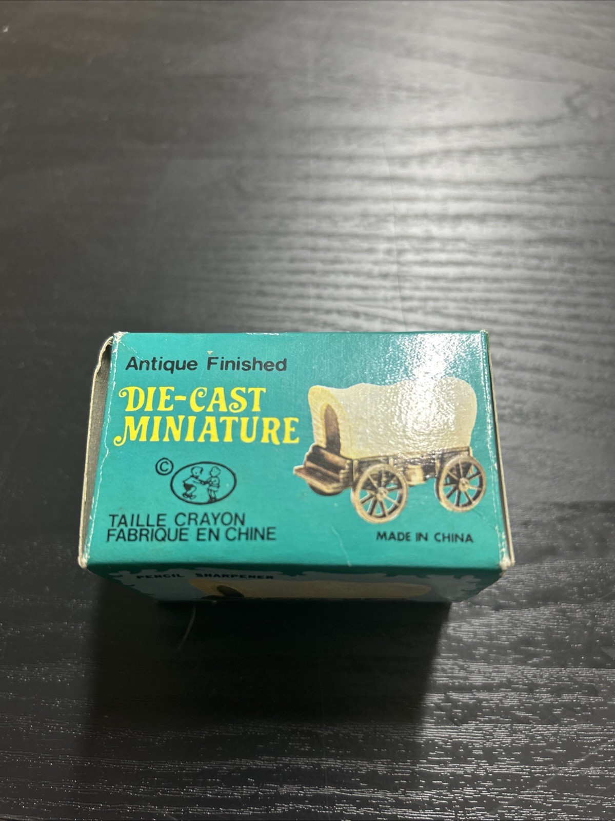 Covered Wagon Antique Finished Die Cast Miniature Pencil Sharpener  No. 9761