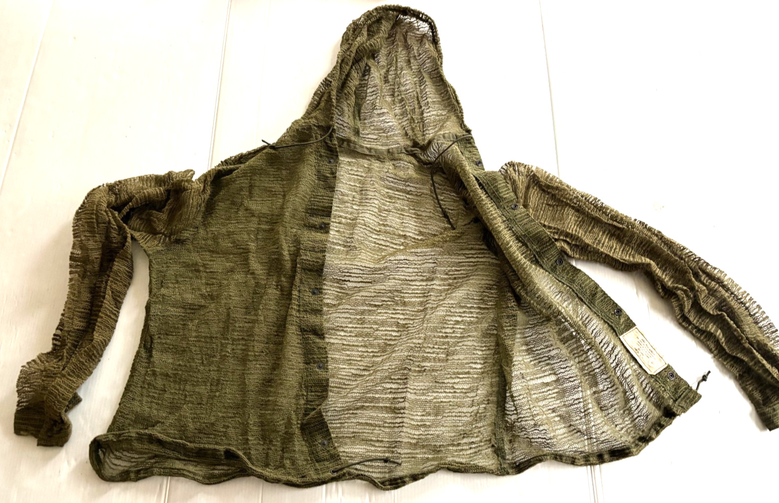 NEW UNISSUED US ARMY INSECT REPELLENT NET MESH JACKET (LARGE)