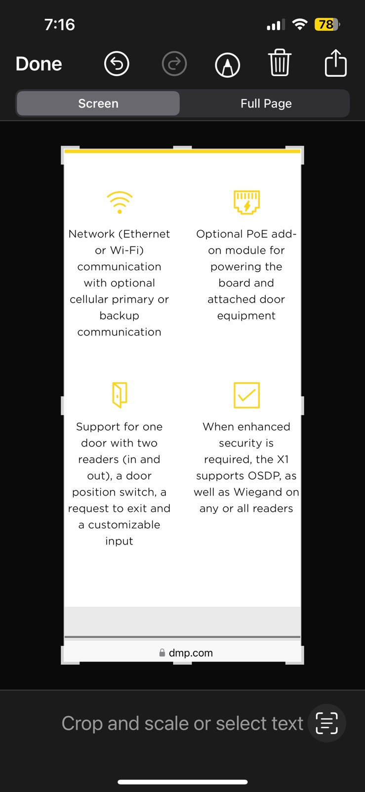 DMP X1 Access Control System Single door controller.