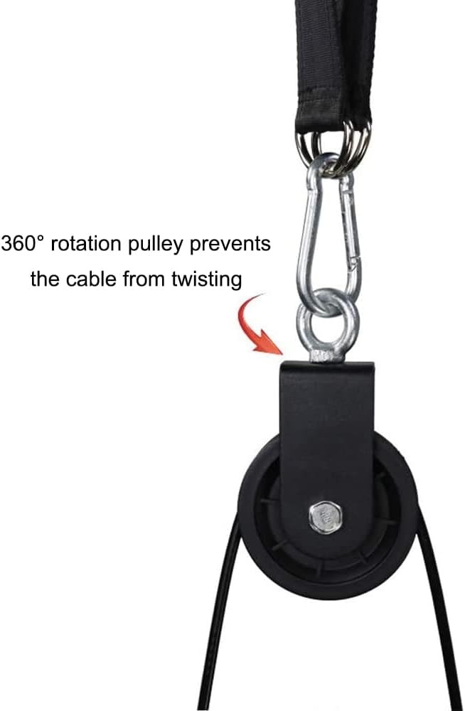 LAT Pull down and Lift Weight Pulley System Cable Machine Pulley Attachment