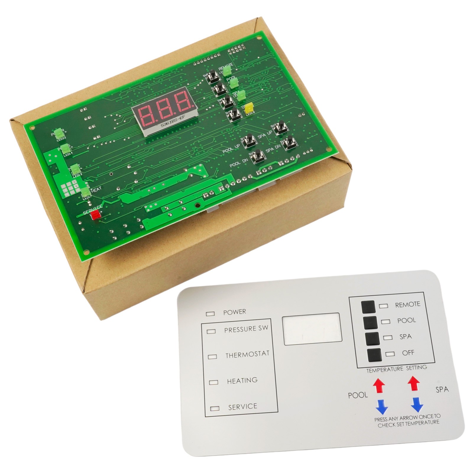 Upgraded 472100 Digital Display Temperature Controller Board For Pentair MiniMax