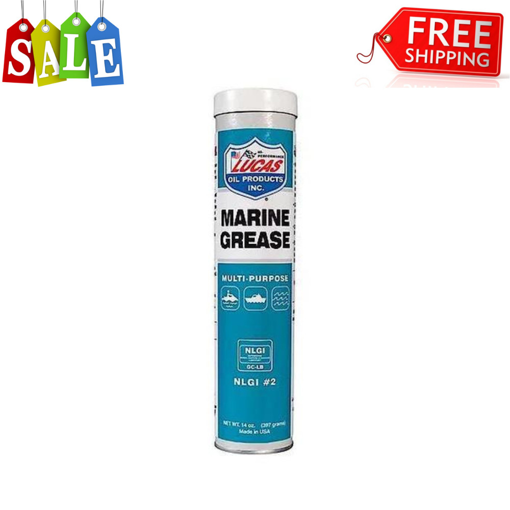 Lucas Oil 10320 Products Marine Grease , Heavy Duty Lithium Complex (14 oz.) 2pk