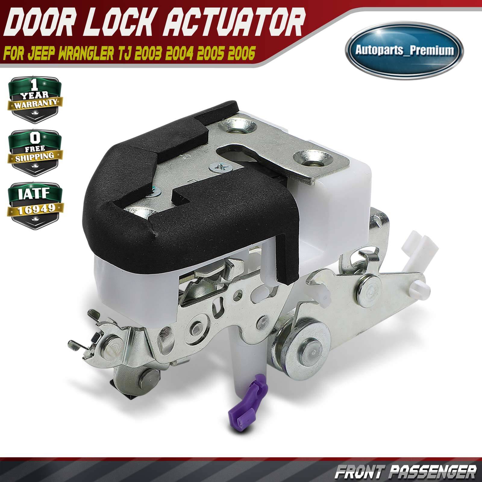 Front Right Door Lock Latch for Jeep Wrangler TJ 2003-2006 with Full Steel Door