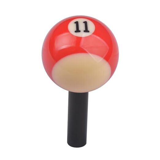 Mavota Pool Ball Billiard Stick Shift Knob Universal Gear Shifter Knobs Red 11X