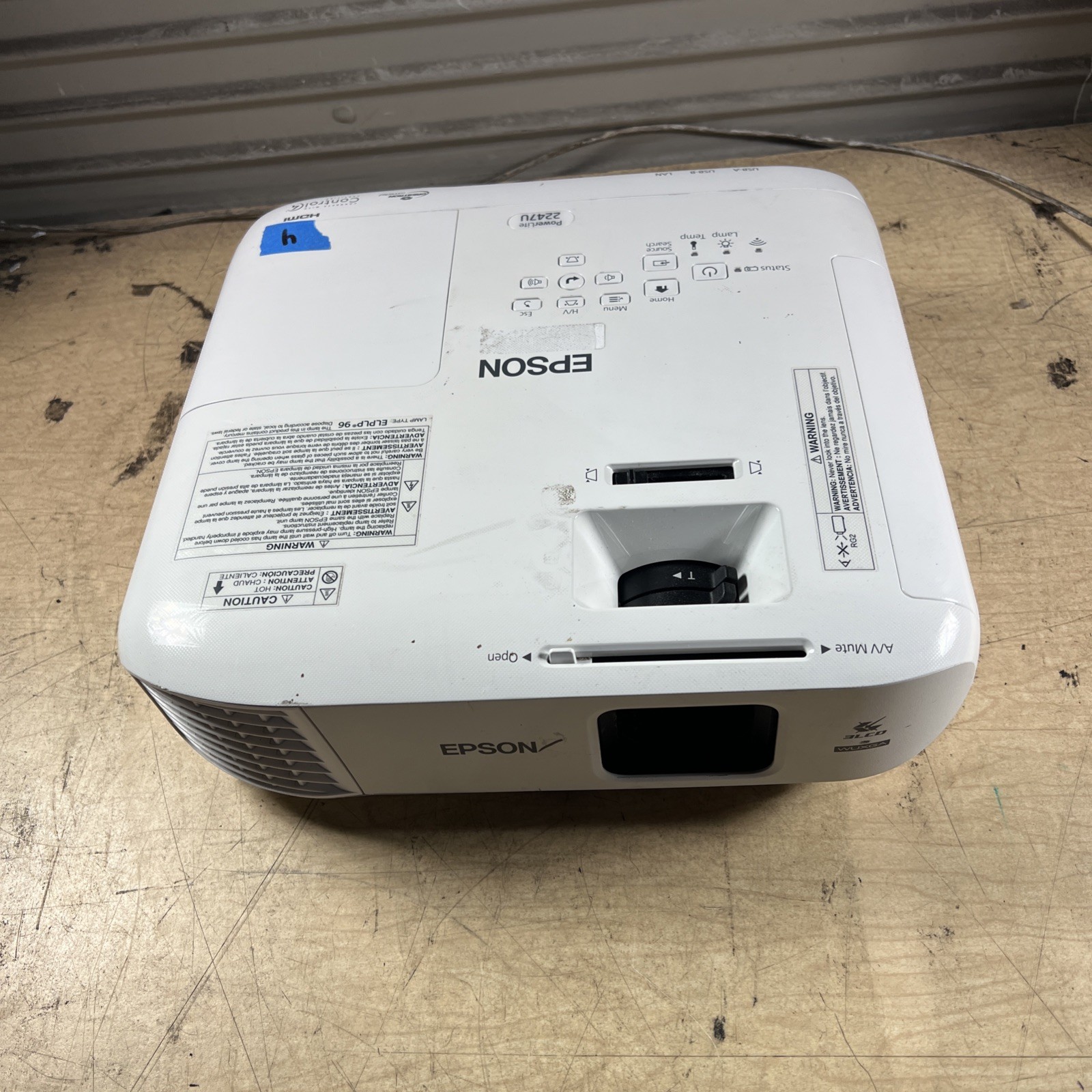 EPSON POWERLITE 2247U PROJECTOR