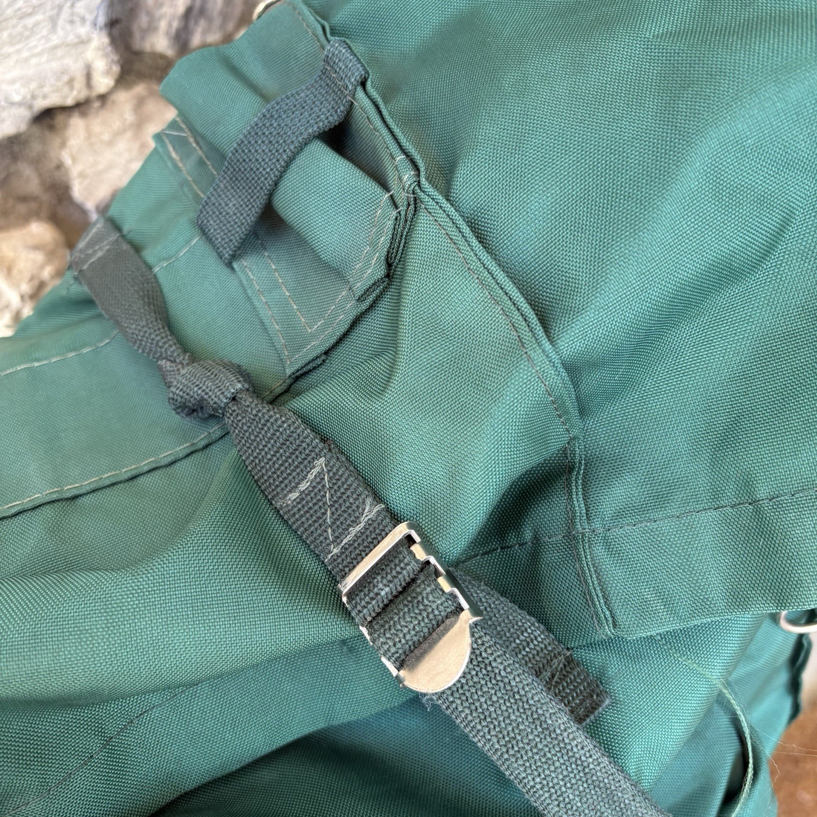 Vintage Backpacking Backpack Green Canvas Backback Original Rover Pack