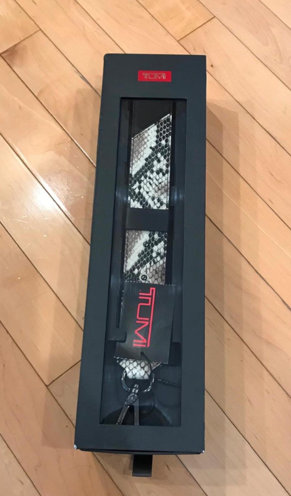 NIB Custom TUMI SHOULDER STRAP BAG REPLACEMENT NEW - FAUX SNAKE Pattern
