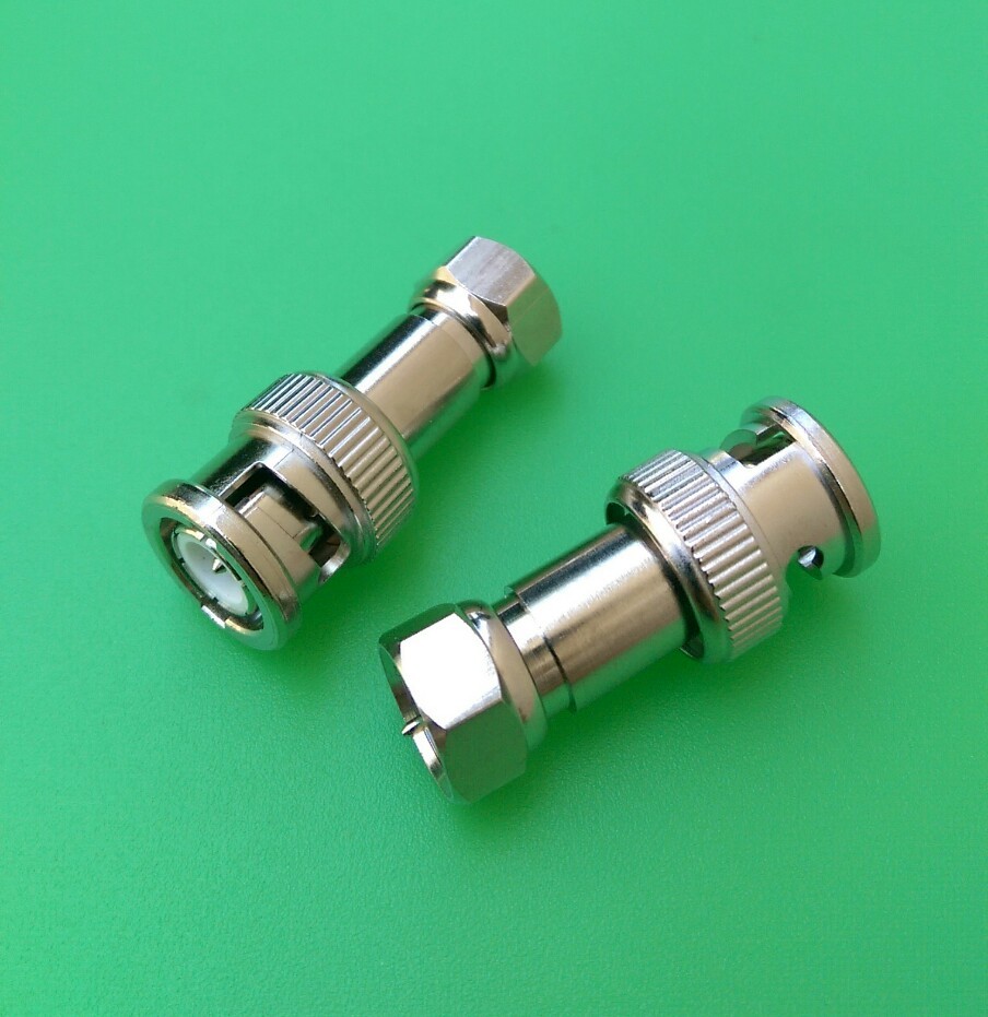 (2 PCS) BNC Male to F Male Connector - USA Seller