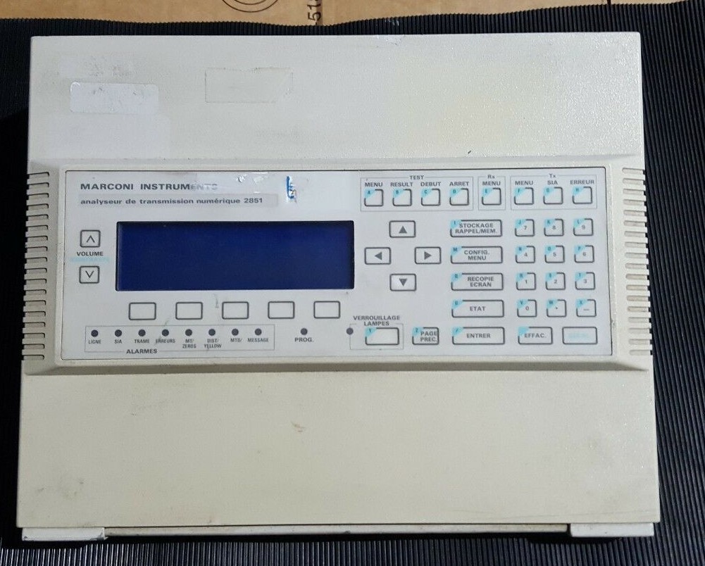 MARCONI INSTRUMENTS 2851 OPT 001, 008 DIGITAL COMMUNICATIONS ANALYZER (R5TROLLEY
