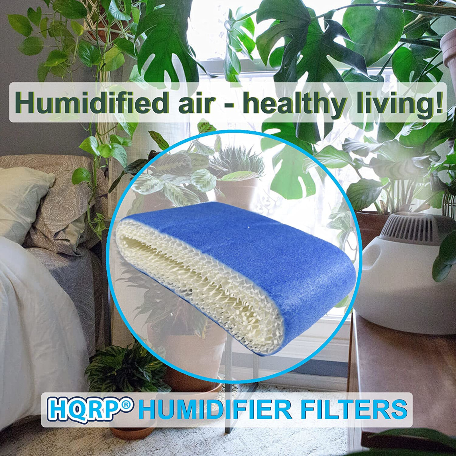 2-Pack Wick Filter for Duracraft Humidifiers HC-888 HC-888N Filter C Replacement