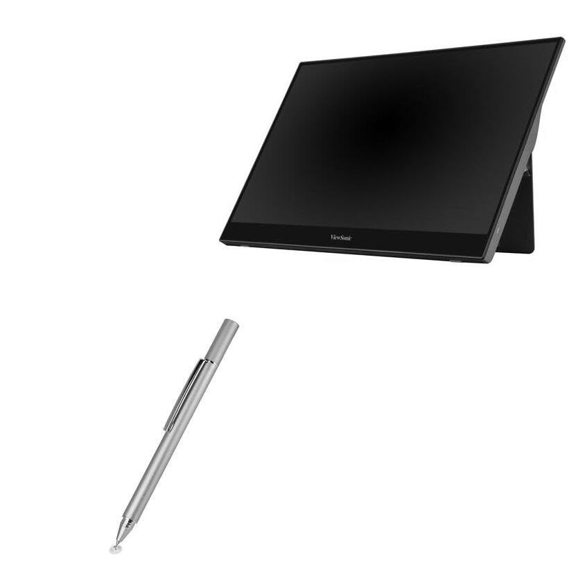 BoxWave FineTouch Capacitive Stylus Compatible with Viewsonic Metallic Silver