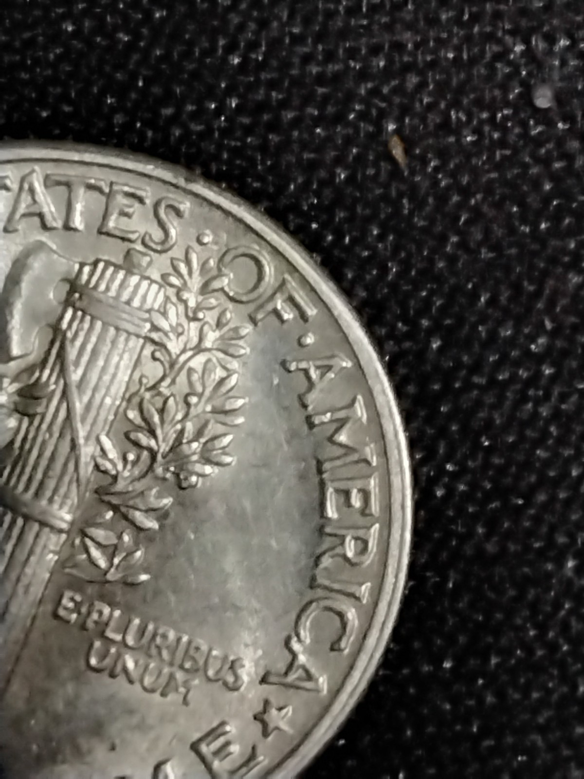 1944 S Mercury Dime Error "In Cod We Trust " Full Bands