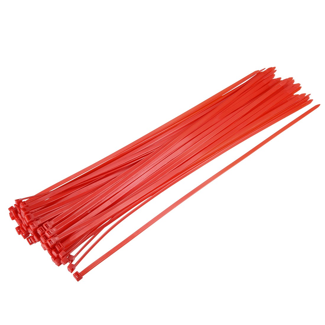 Cable Zip Ties 500mmx4.8mm Self-Locking Nylon Tie Wraps Red 40pcs