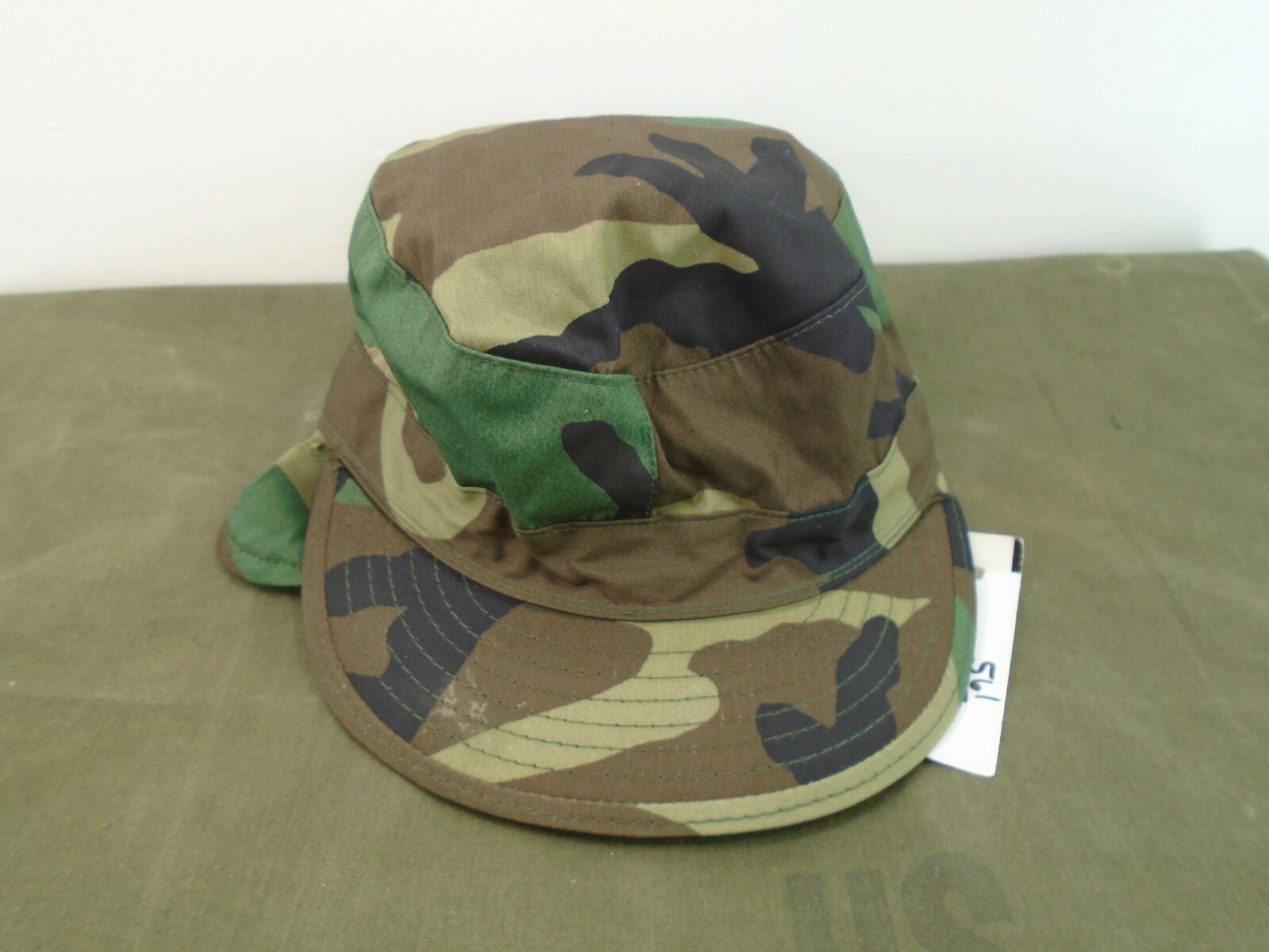 USGI US Military Army Combat BDU Cap Hat w Ear Cover 6 1/2 X-Small New 1999 47-B