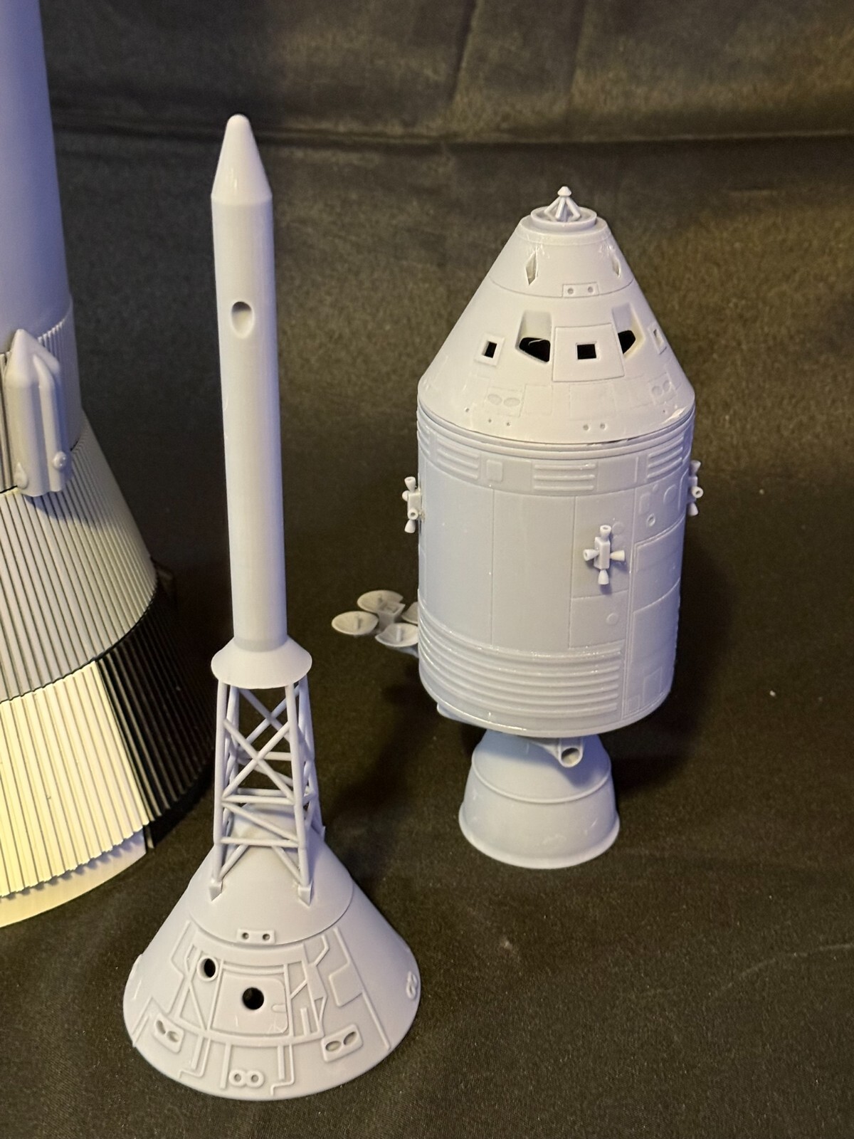Highly detailed 1/48 scale Saturn V S-IVB/CM stage 3D resin printed kit