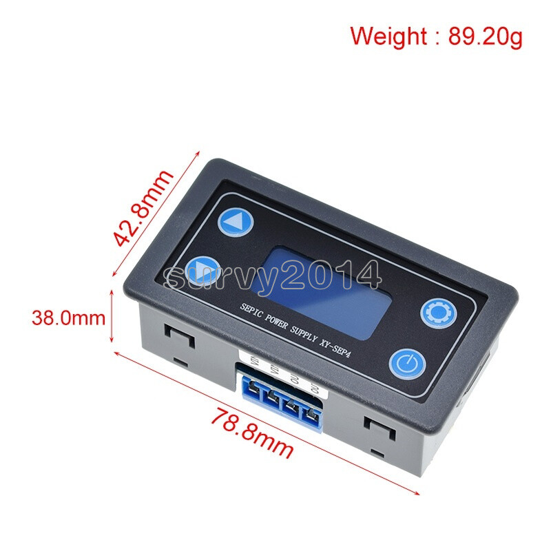 LCD Adjustable Auto DC-DC Buck Boost Power Supply Module Constant Volt DC5.0-30V