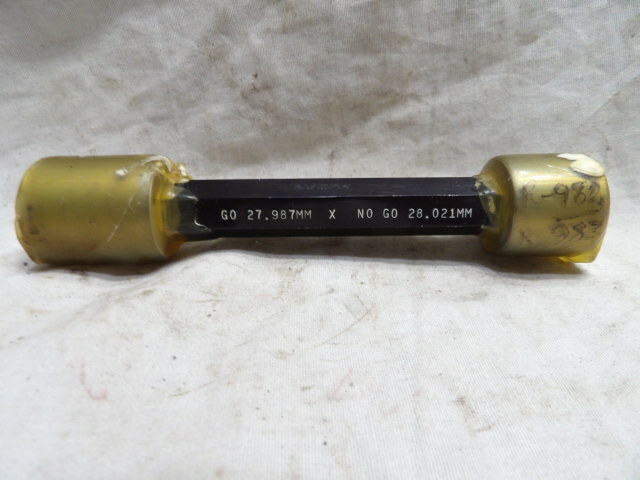Dundick Go 27.987mm x No Go 28.021mm Gage