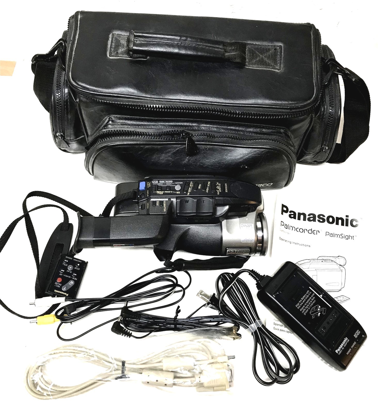 Panasonic PV-L958 Palmcorder PalmSight Camcorder With Accessories, Manual & Case