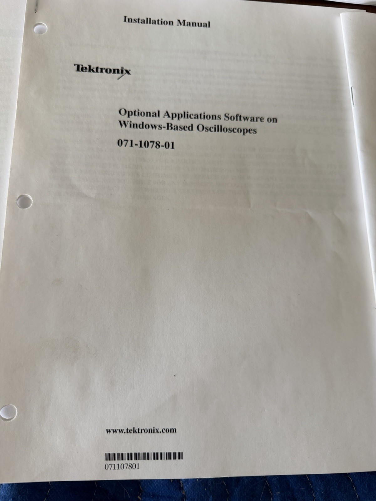 Tektronix TDS5000 Oscilloscope Manuals Docs Lot