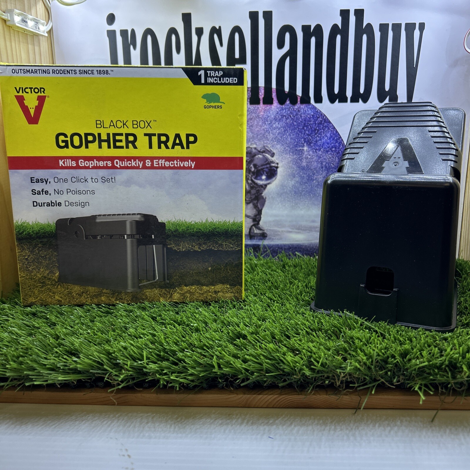 Gopher Trap Small Squirrel Victor Black Box NEW Genuine Easy Safe durable 0626