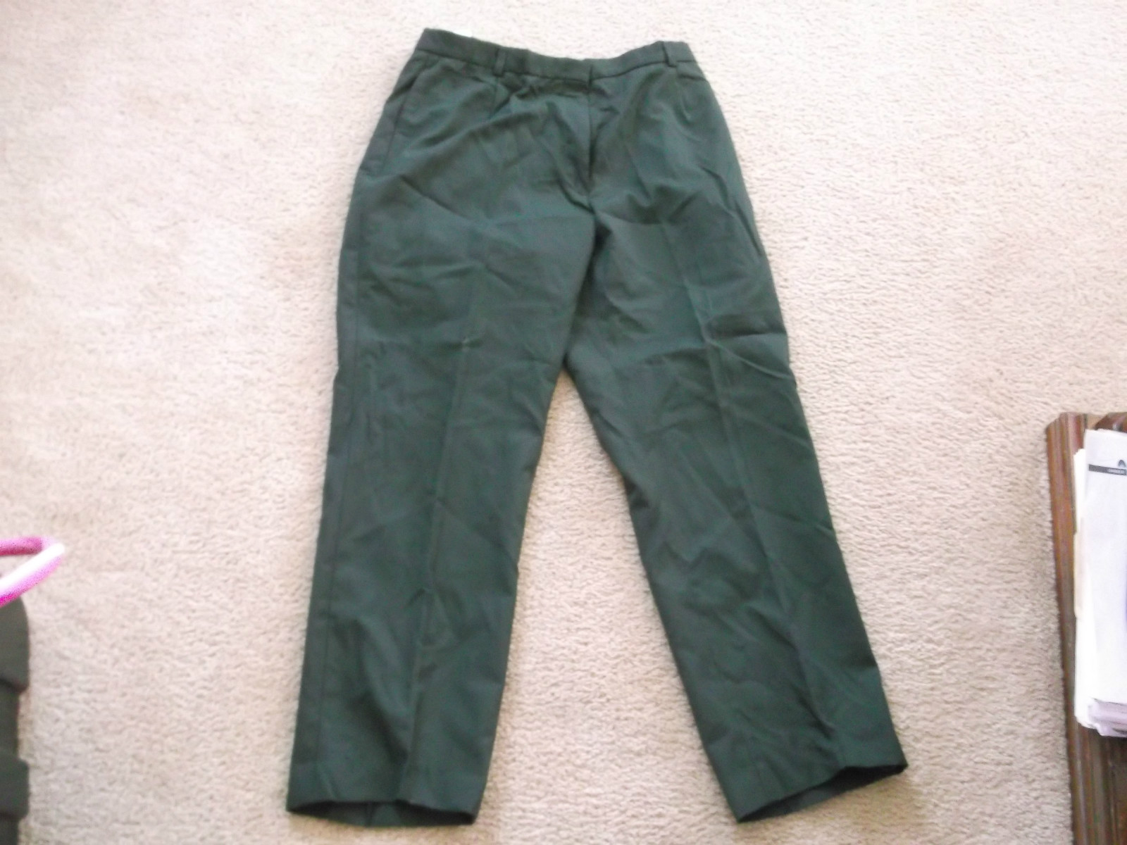 US ARMY WOMAN GREEN 489 SLACKS PANTS SIZE 16WR x 26"