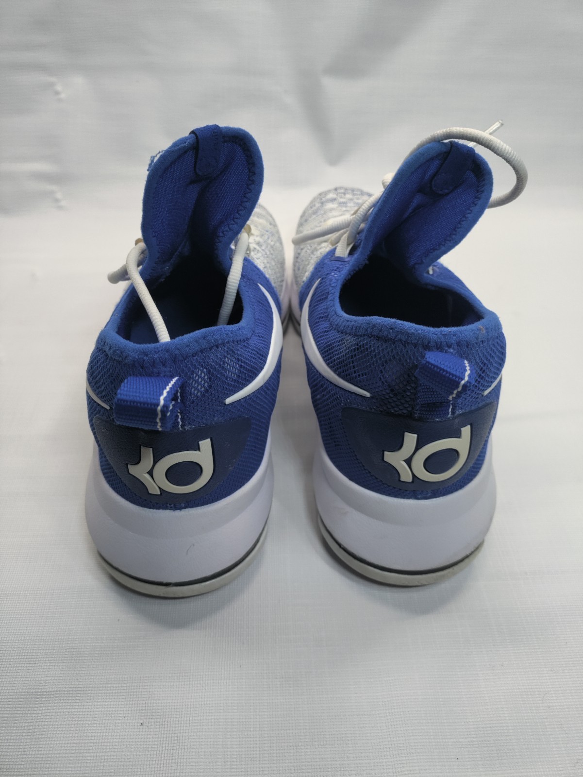 Nike Zoom KD 9 Home Sneaker Shoe Mens 9.5 Game Royal / White 843392- 411
