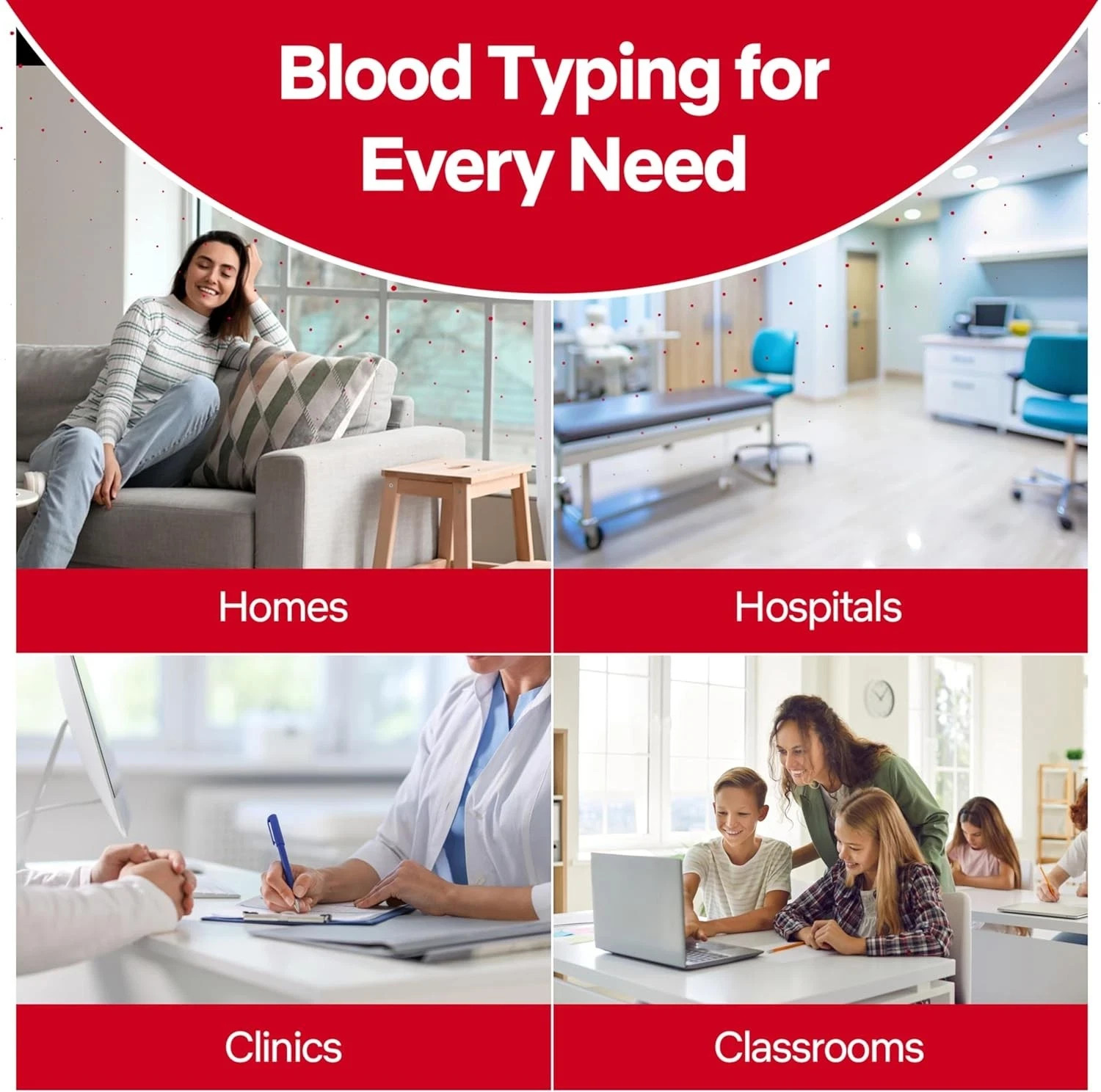 Eldon card INC Blood Type Test (Complete KIT) - Find Out if You are A, B, O,...