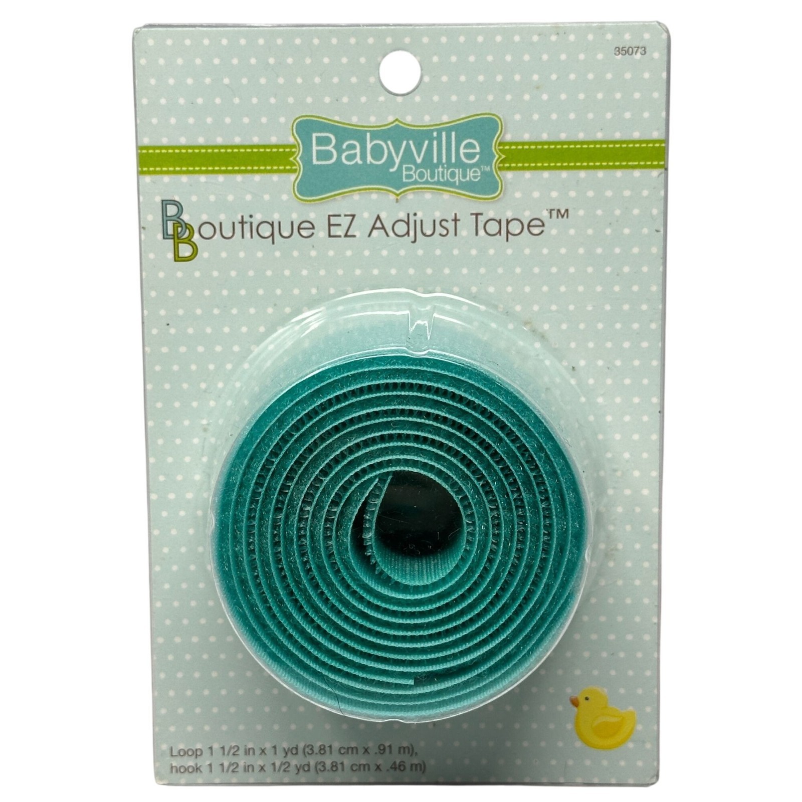Discontinued Babyville 35073 EZ Adjust Tape Hook Loop Teal DIY Cloth Diaper
