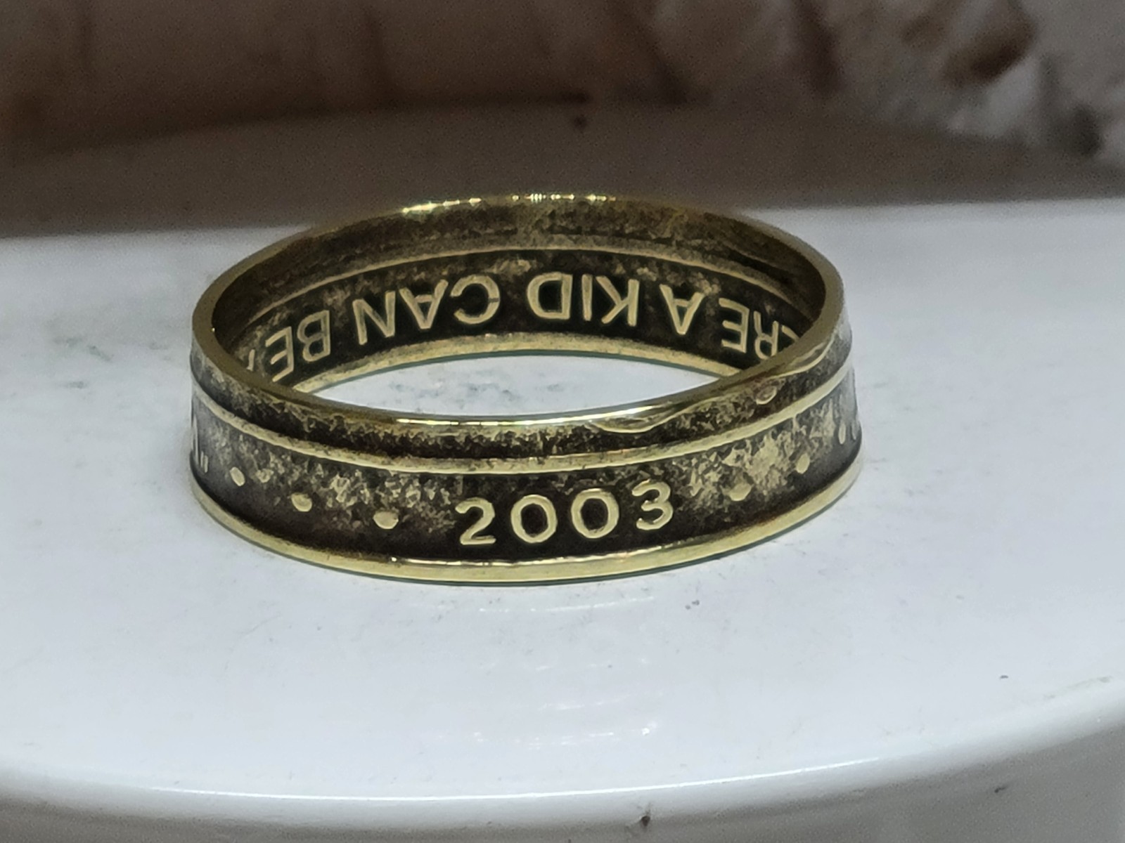 CHUCK e CHEESE - 2003 - Size 12 Token Coin Ring