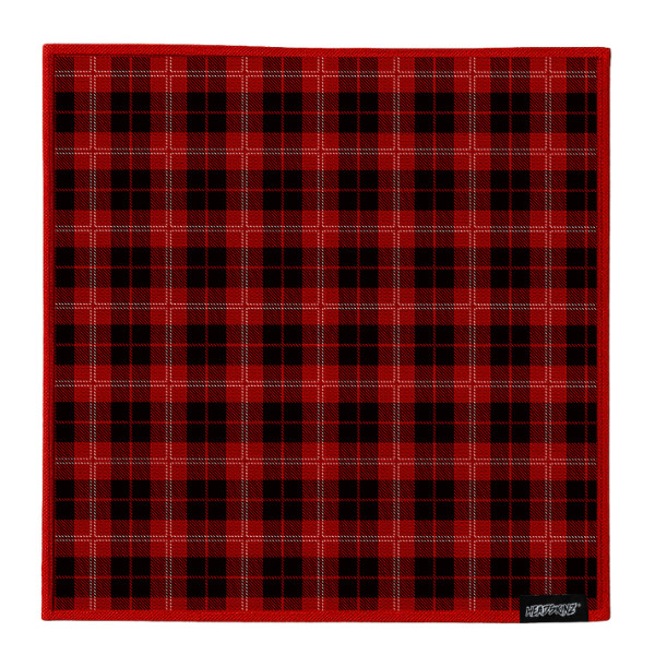 Classic Square Bandana – Tartan Lumberjack Red