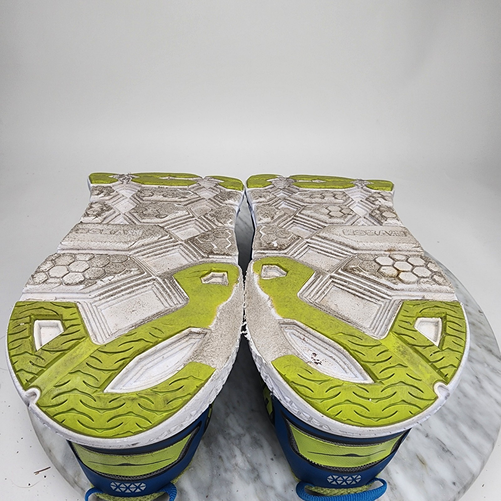 Hoka One One Clifton 1 Blue Citrus Running Comfort Shoes Mens Size 11.5 1101943