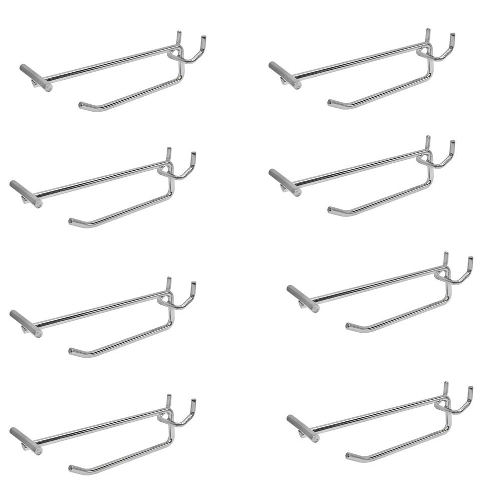20 Pc 4'' Pegboard Flip End Scanner Hooks Slatgrid Slatwall Retail Store Display