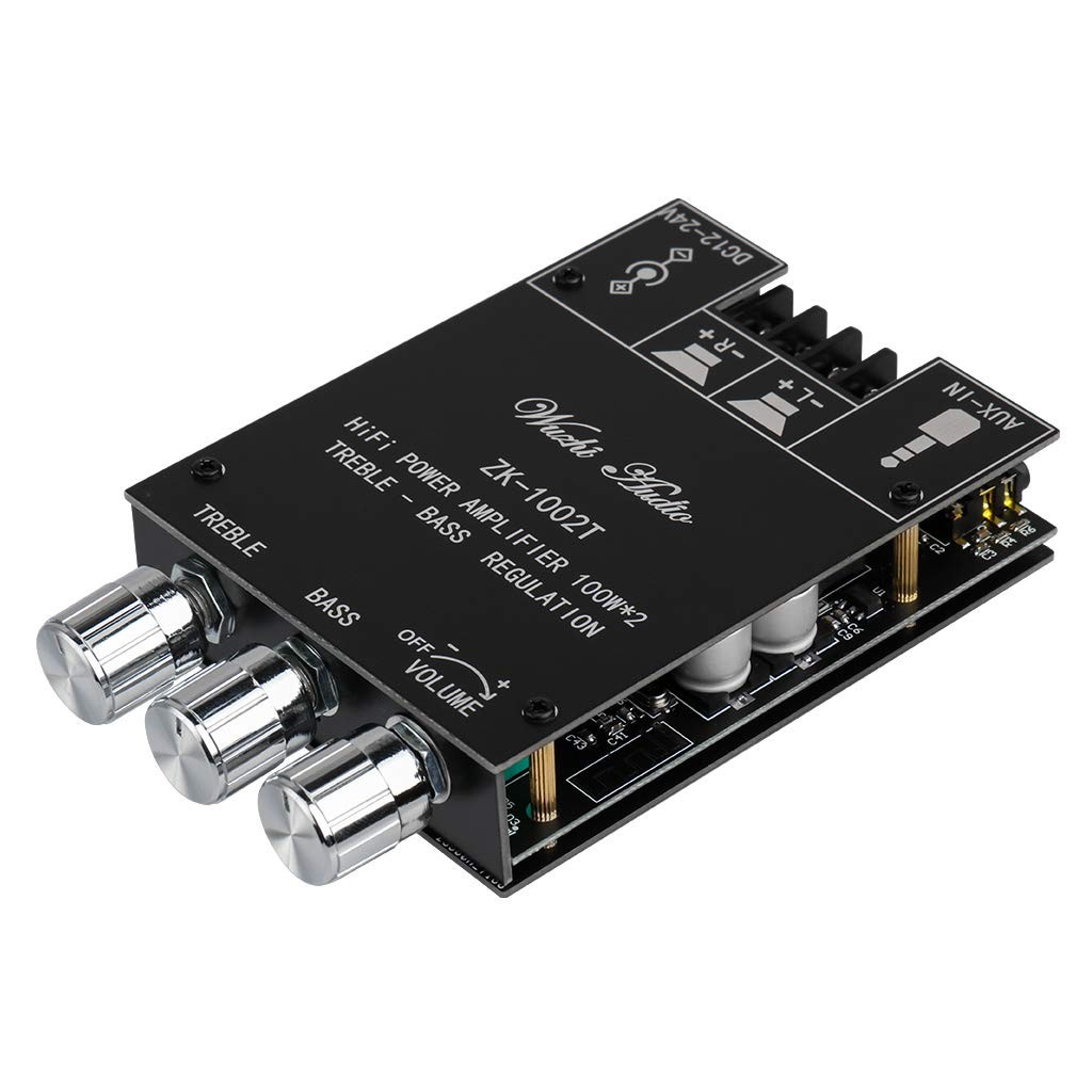 ZK-1002T Bluetooth Amplifier Board 2.0CH 100W*2 Black1 ZK-1002T(100W X 2)