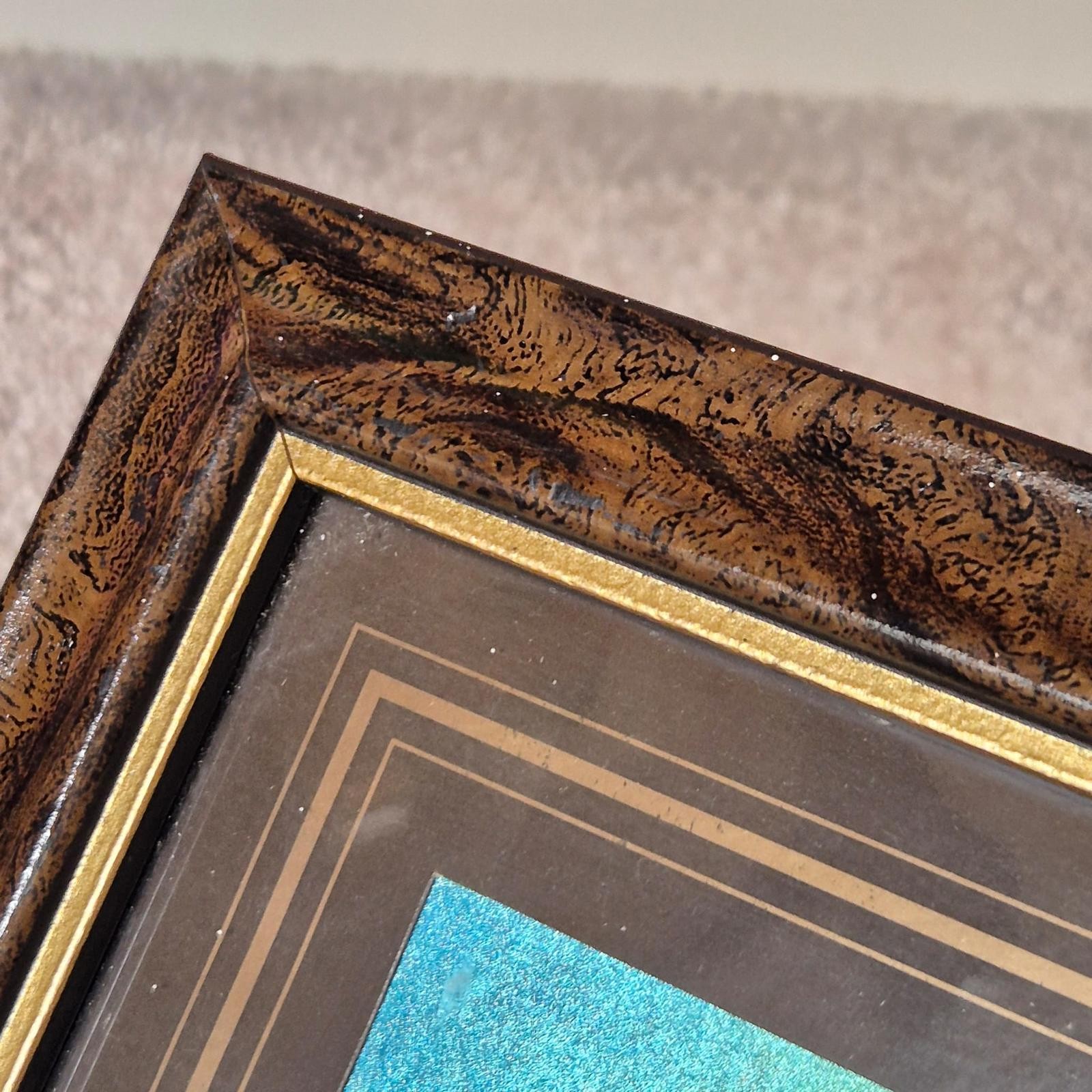 Framed White Tiger Foil Artwork