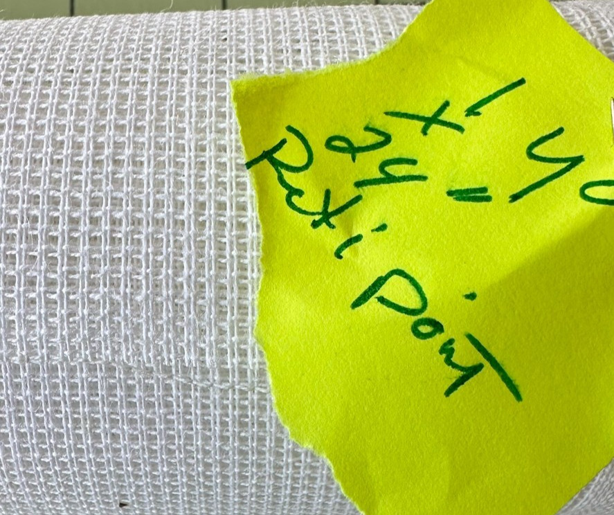 Needlepoint canvas 14/28 Smyrnastramin # 820 cotton mono weave  Zweigart 1 yard